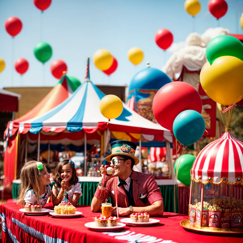 festa aniversario circo vintage 2