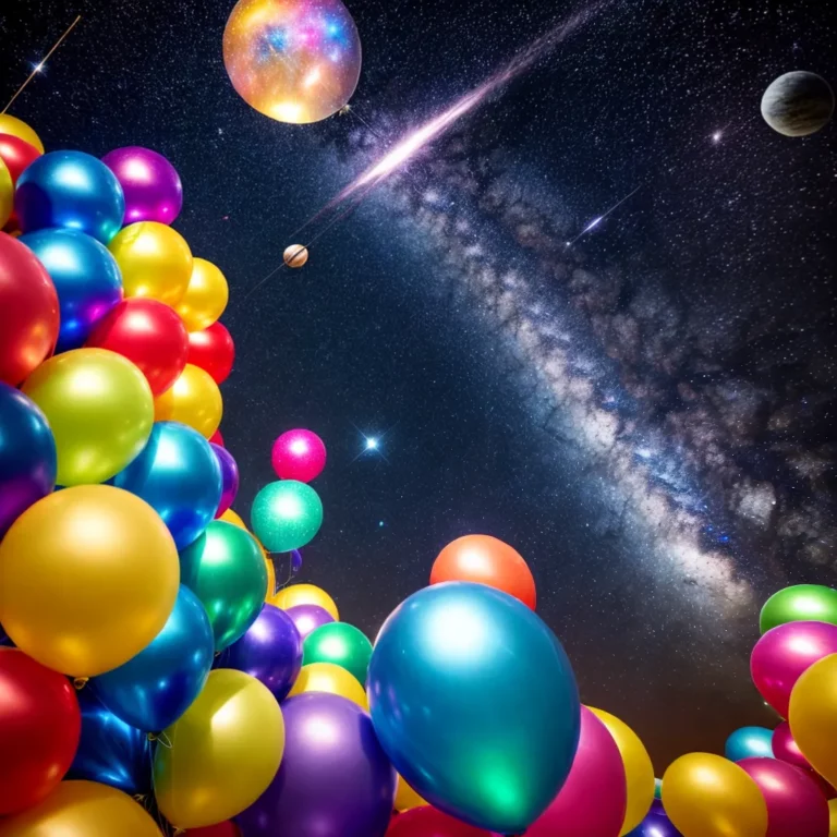 Festa de aniversário com tema de estrelas e galáxias