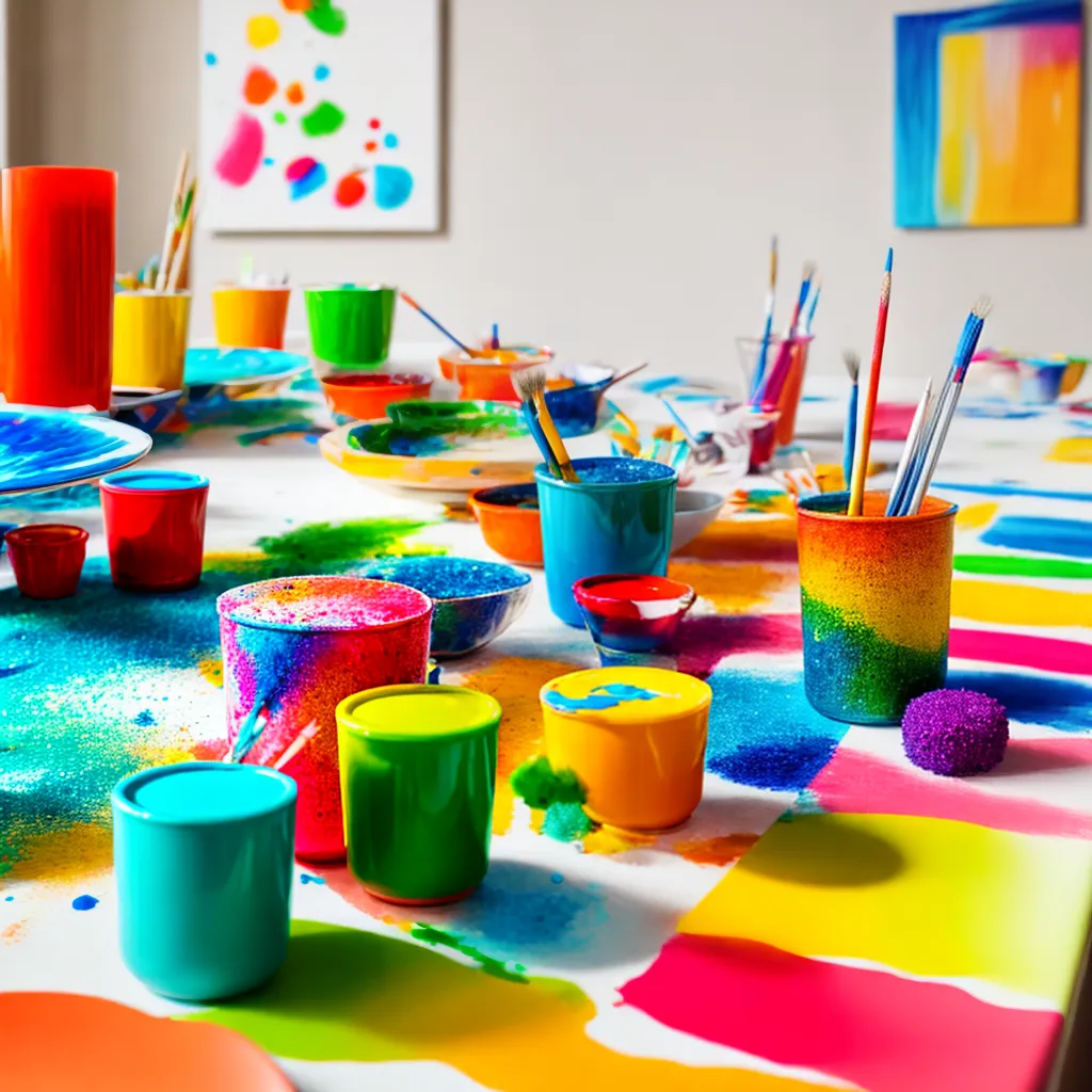 festa artes pincel paleta easel