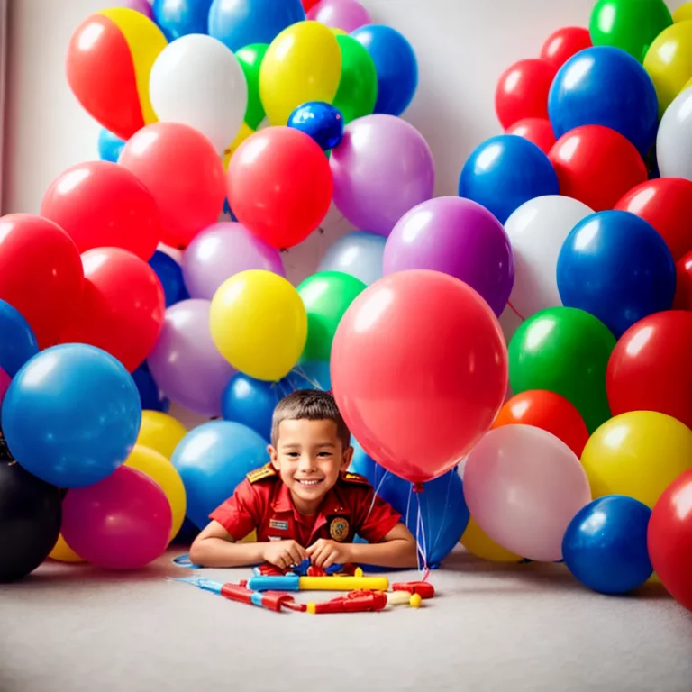 Festa de aniversário com tema de bombeiros e policiais