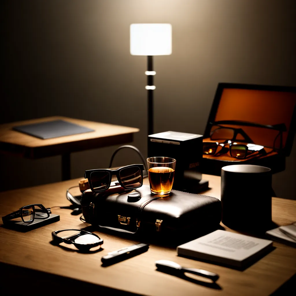 mesa espionagem gadgets bolo secreto