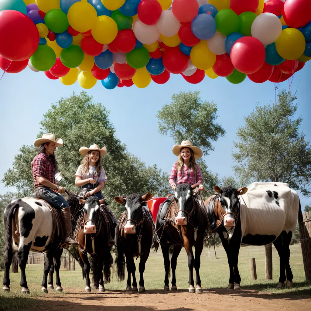 festa cowboy criancas toy horses