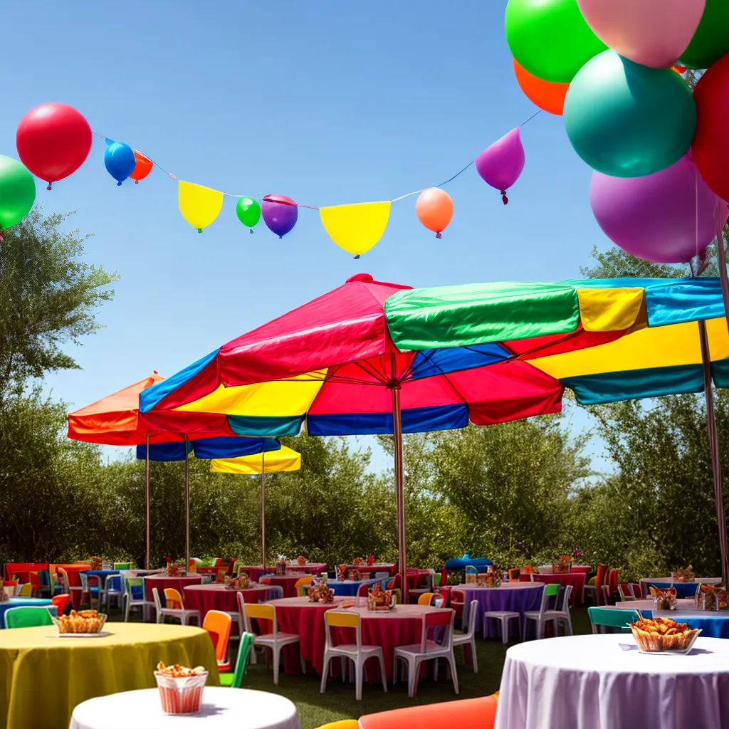 festa fast food mesa colorida baloes