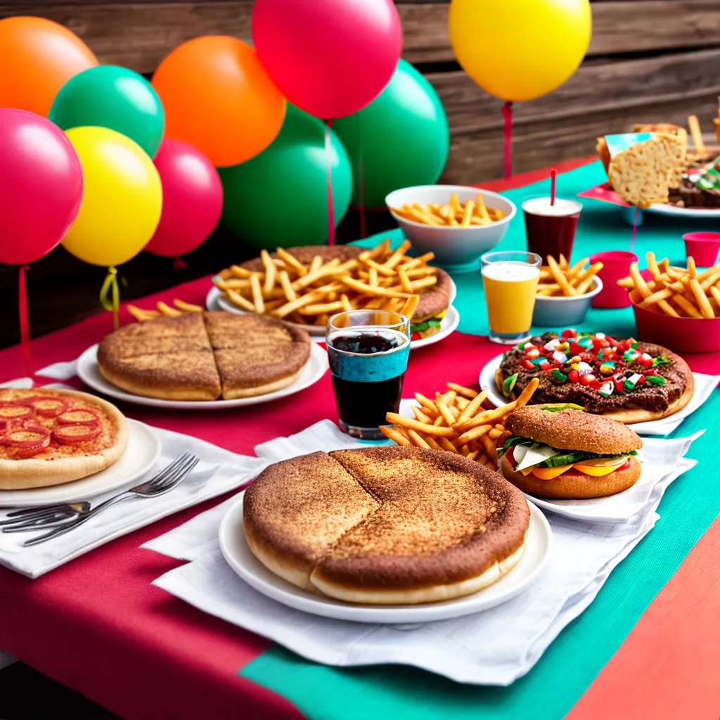 festa fast food decoracao divertida