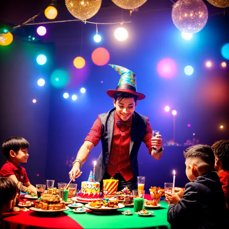 Festa de aniversário com tema de mágicos e ilusionistas