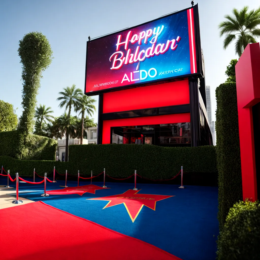 tapete vermelho entrada hollywood aniversario