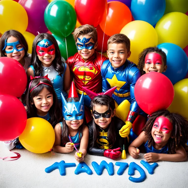 Festa de aniversário com tema de super-heróis da TV