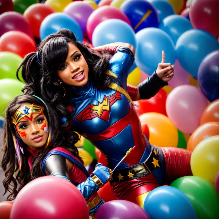 Festa de aniversário com tema de super-heróis da música