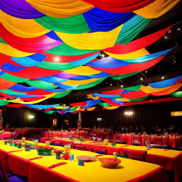Decoração de festa com tema de festivais culturais