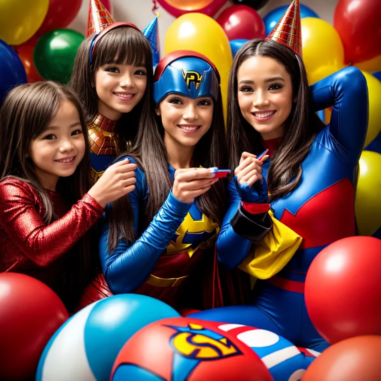 Festa de aniversário com tema de super-heróis da moda
