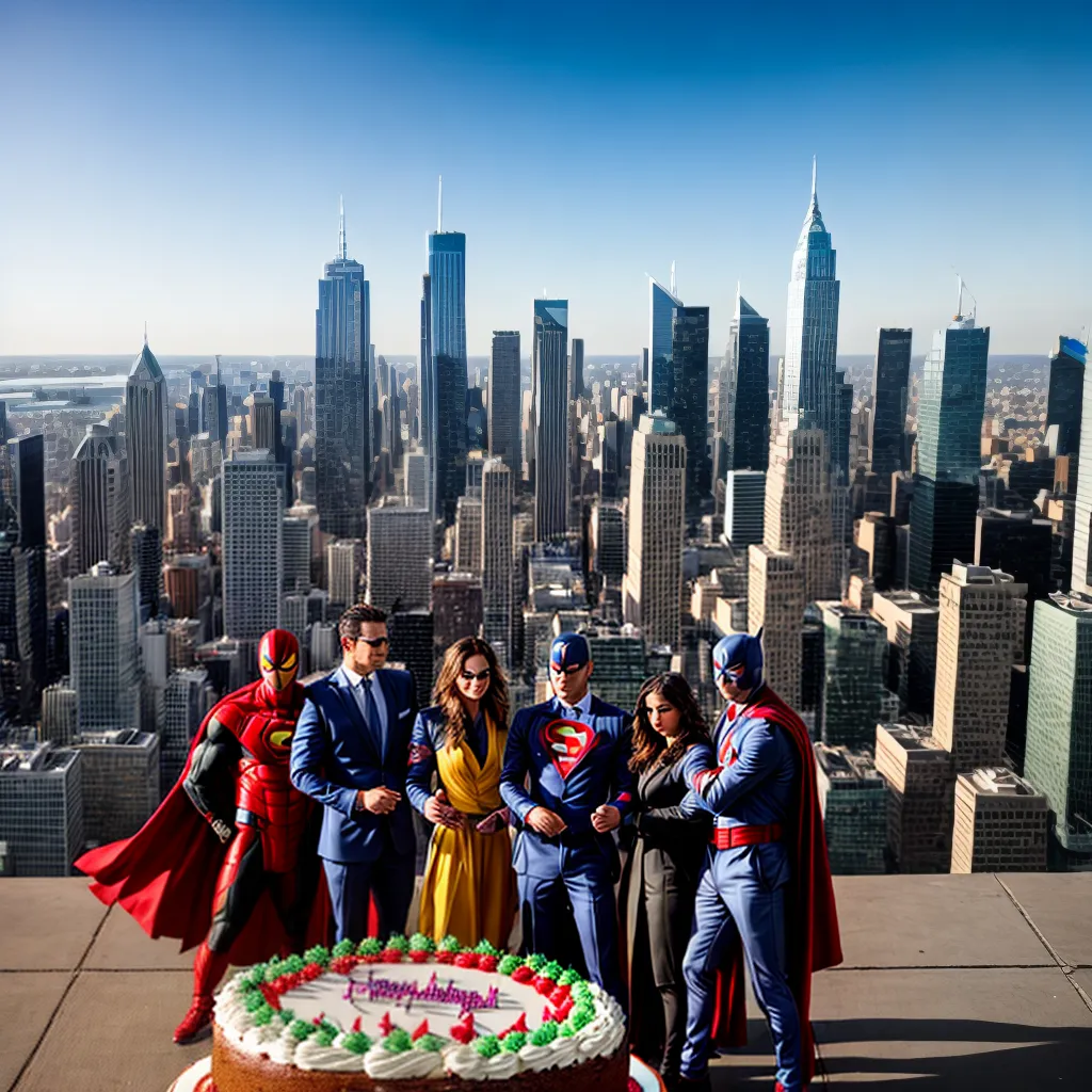 criancas super herois bolo aniversario 2