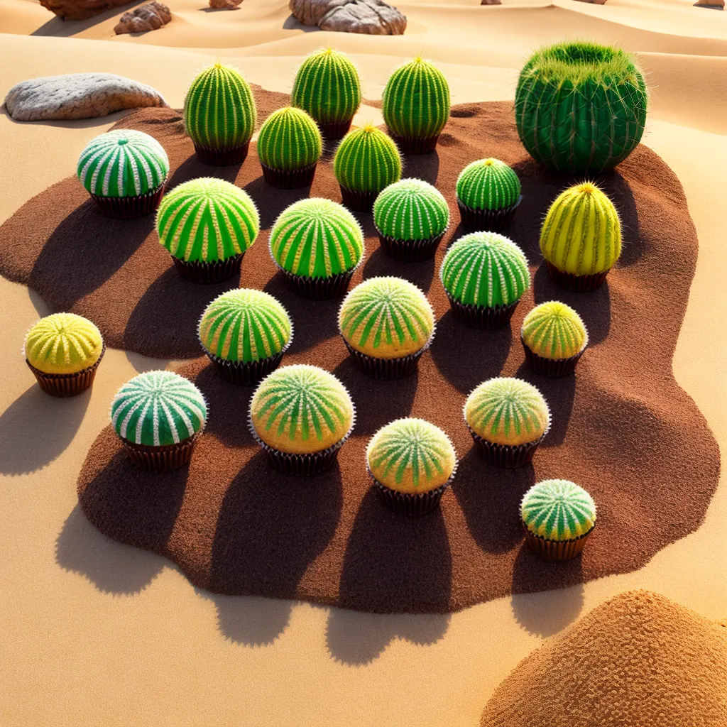 mesa deserto encantado cactos doces