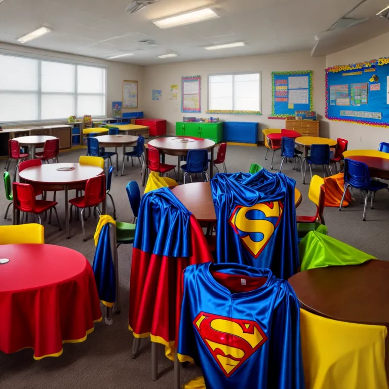 Festa de aniversário com tema de super-heróis da educação