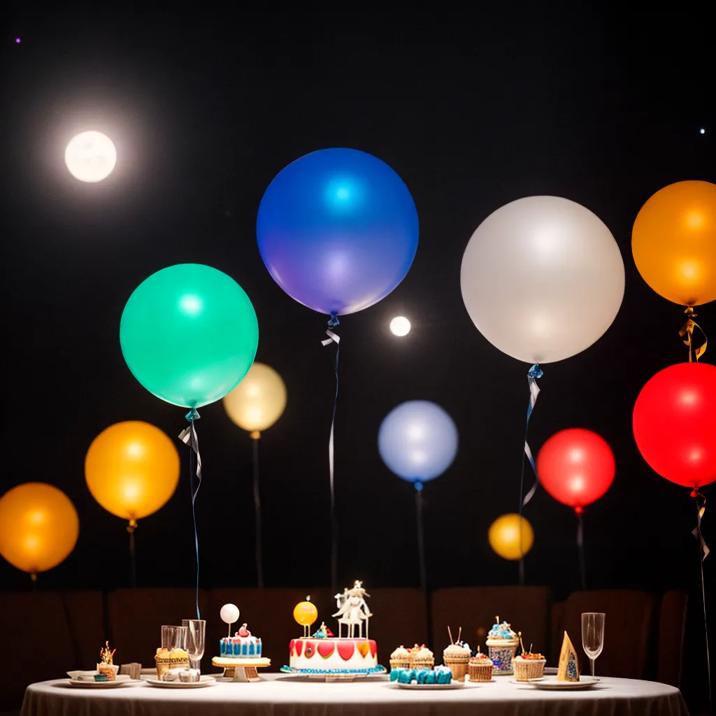 festa celestial baloes lua astronauta