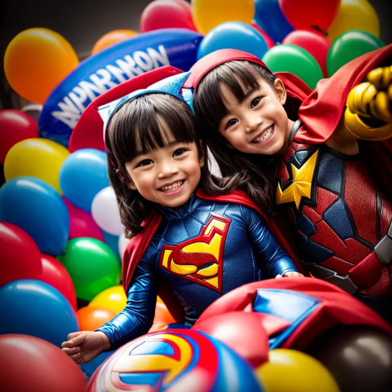 Festa de aniversário com tema de super-heróis da energia