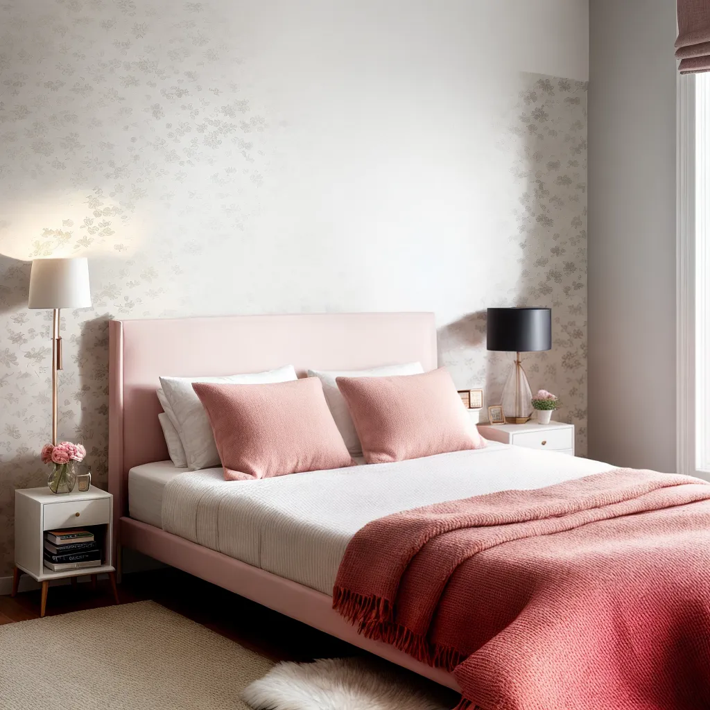 quarto acochoado papel de parede floral