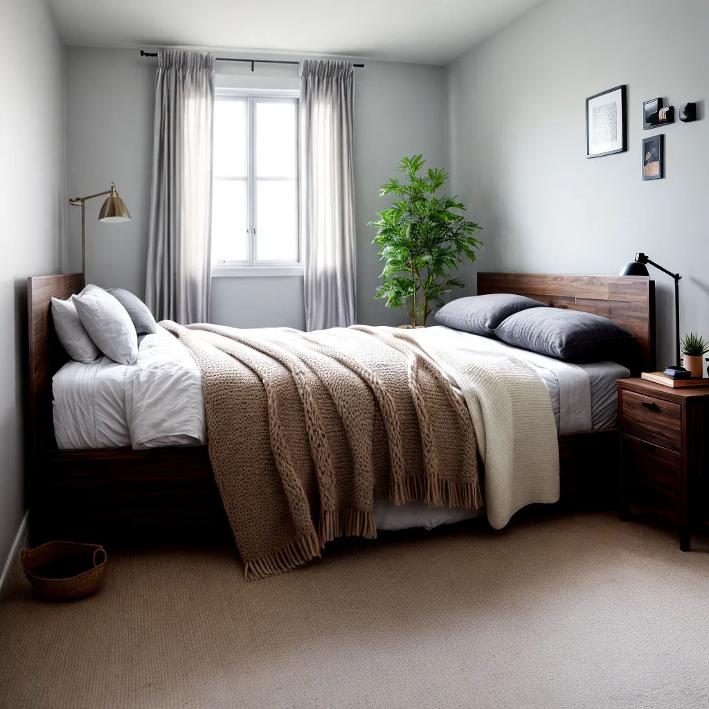 quarto aconchegante tons terrosos