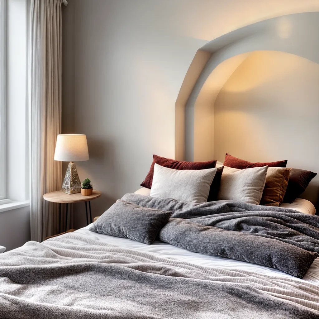 quarto aconchegante luzes terra tea