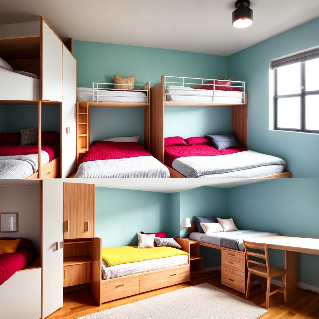 quarto compartilhado beliche organizacao