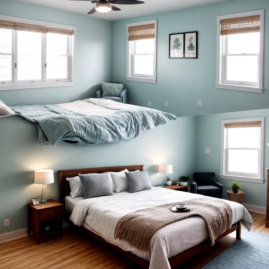 quarto convidados confortavel cama branca