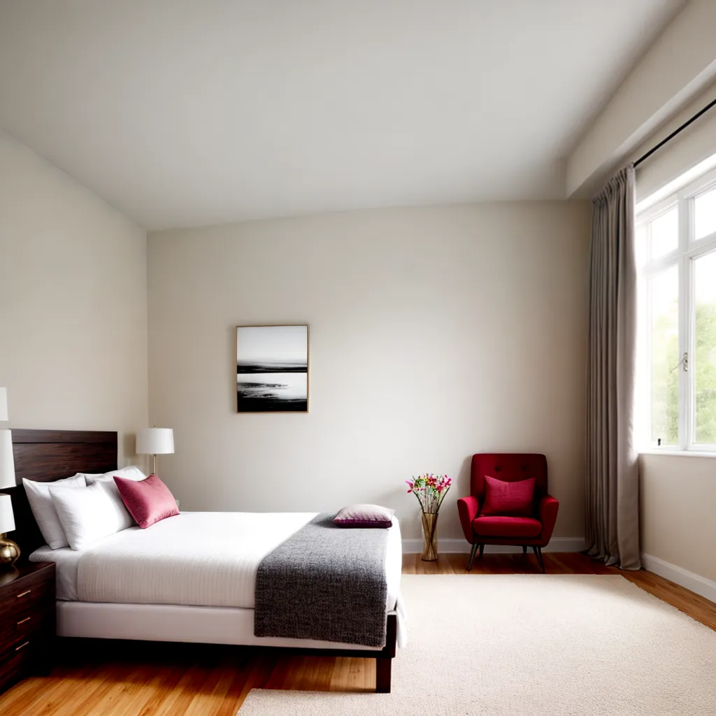 quarto aconchegante cama estilosa