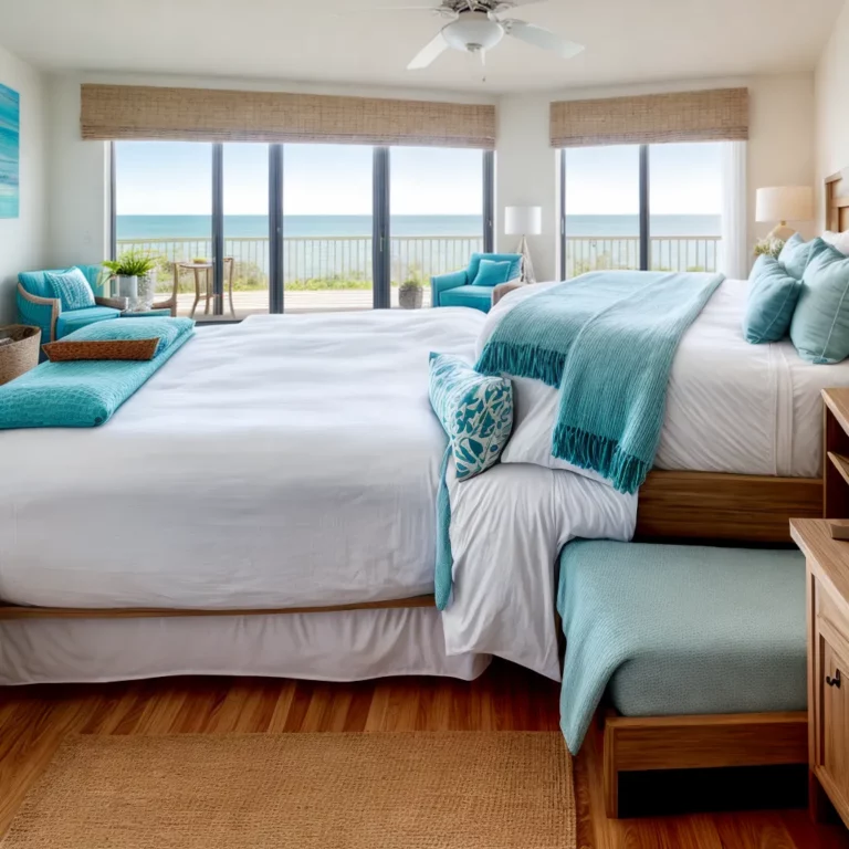 Decoração de quartos para casas de praia
