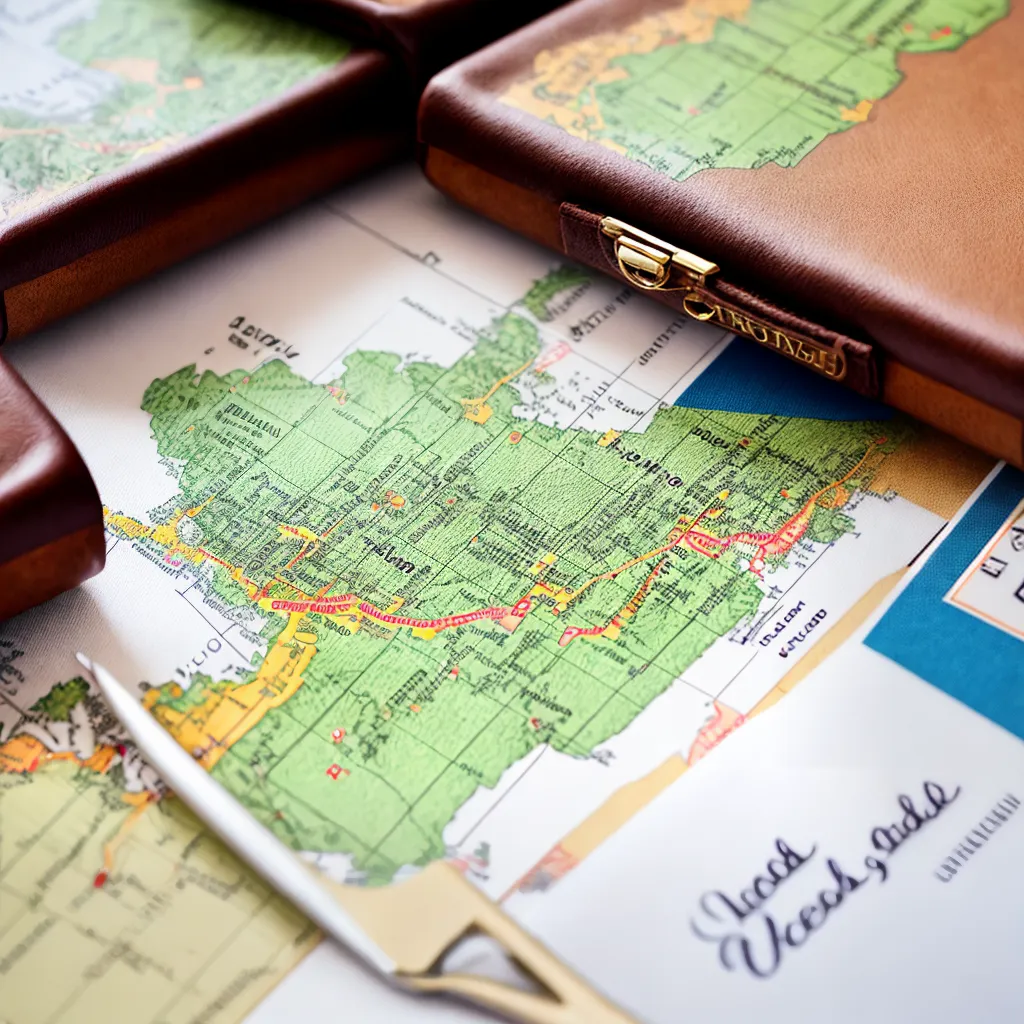 mesa viagem mapa vintage suitcase