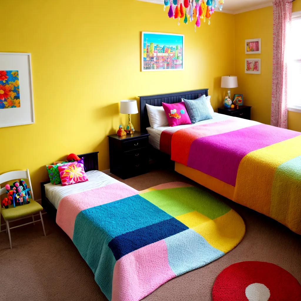 quarto colorido alegre decoracao divertida
