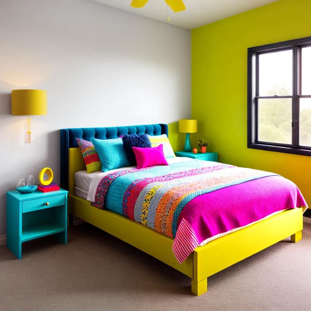 quarto alegre colorido divertido