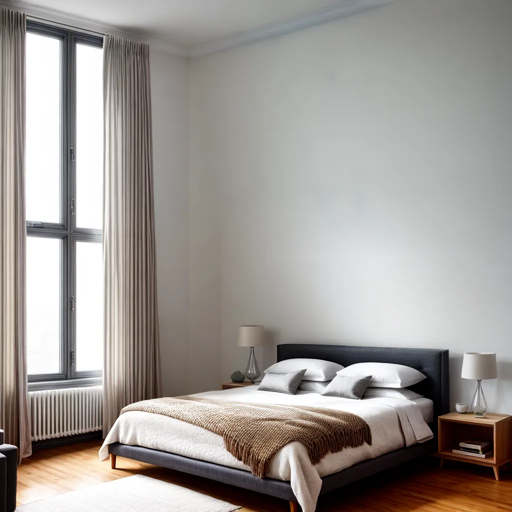 quarto romantico cortinas brancas