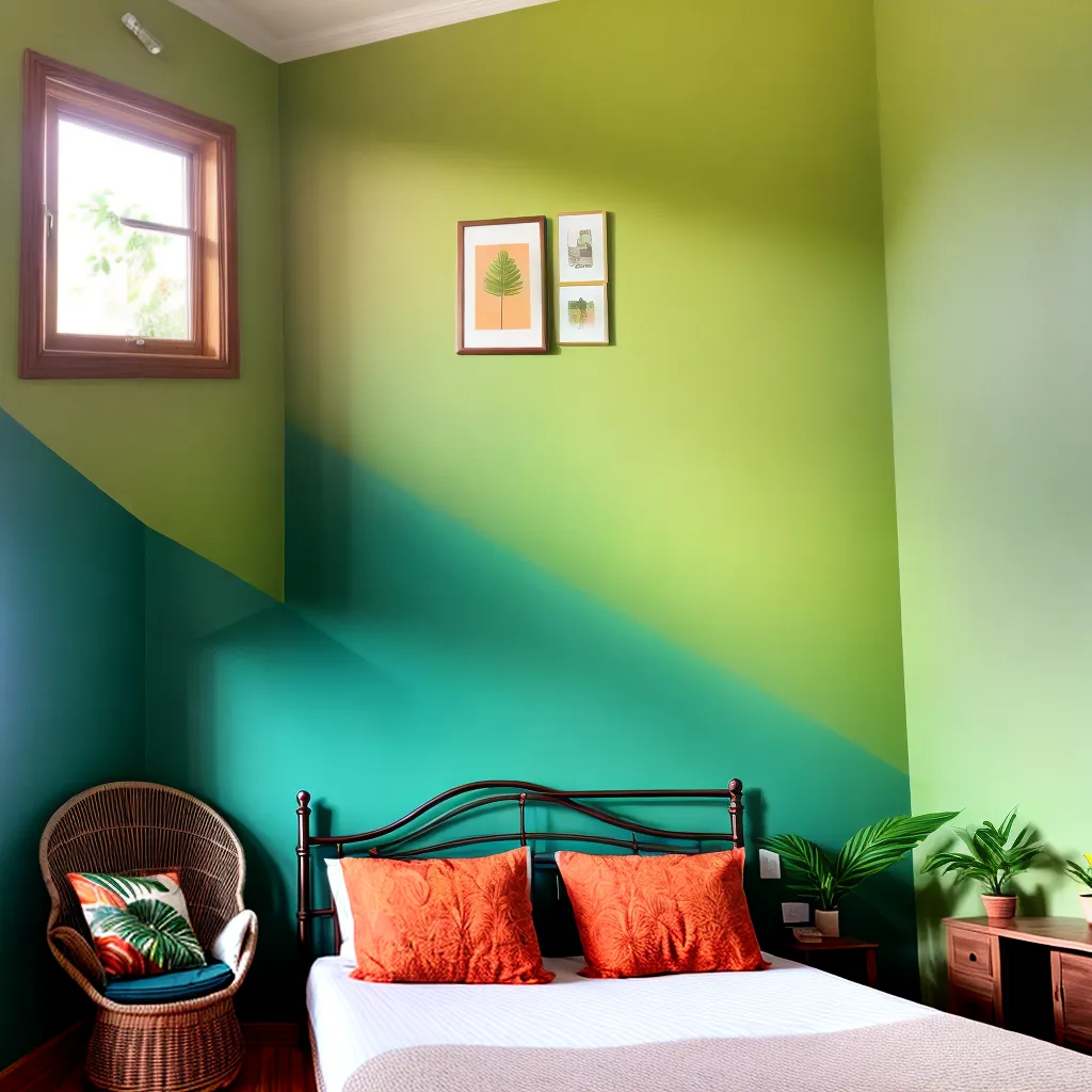 quarto tropical papel parede folhas palmeira quarto tropical papel parede folhas palmeira
