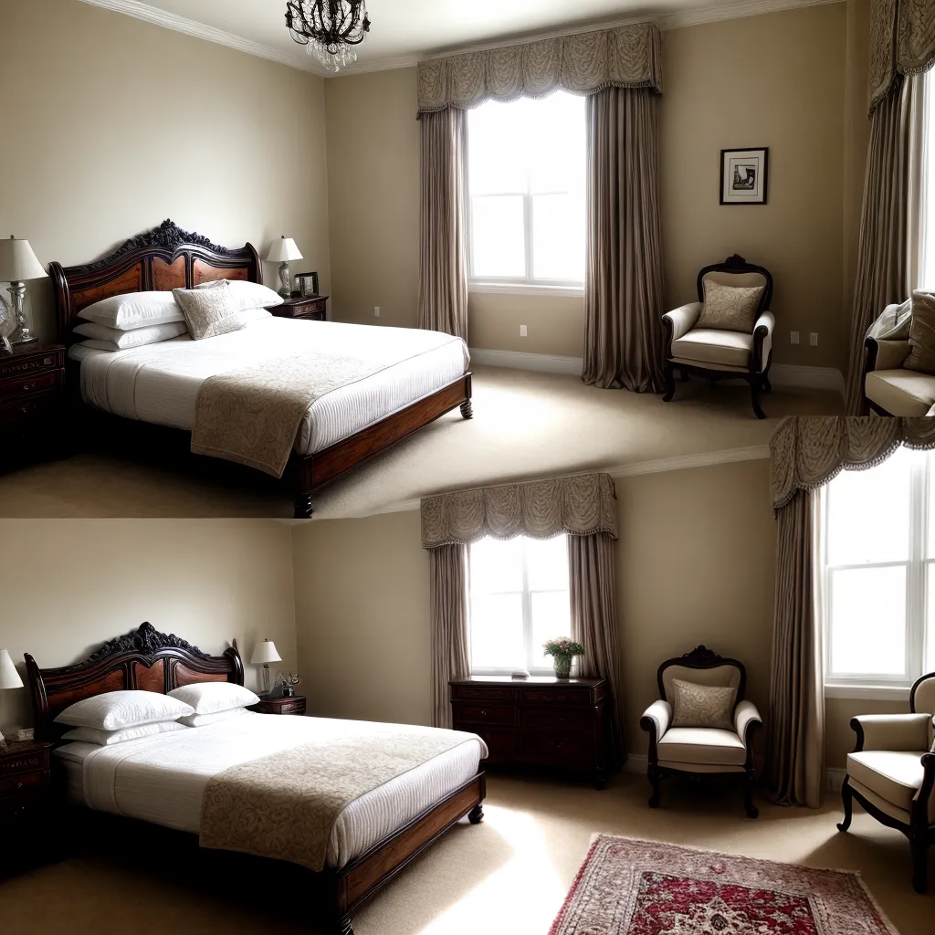 quarto classico luxuoso moveis elegante
