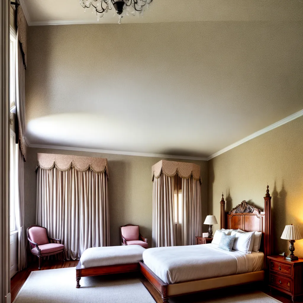 quarto classico elegante moveis vintage