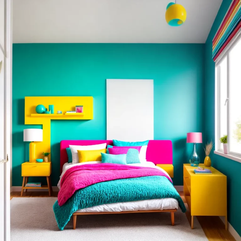 Como usar móveis coloridos na decoração do quarto