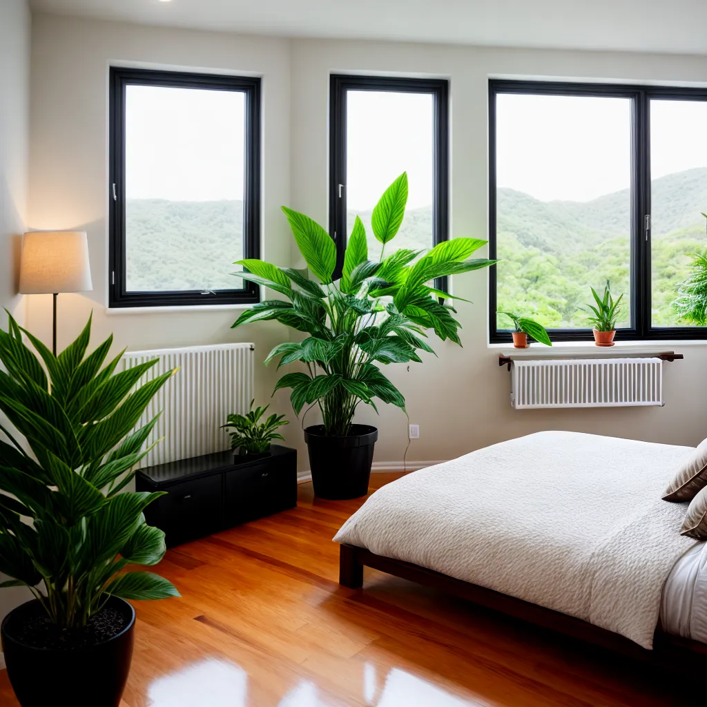 quarto plantas janela aconchegante