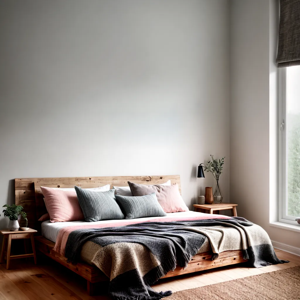 quarto rustico minimalista madeira