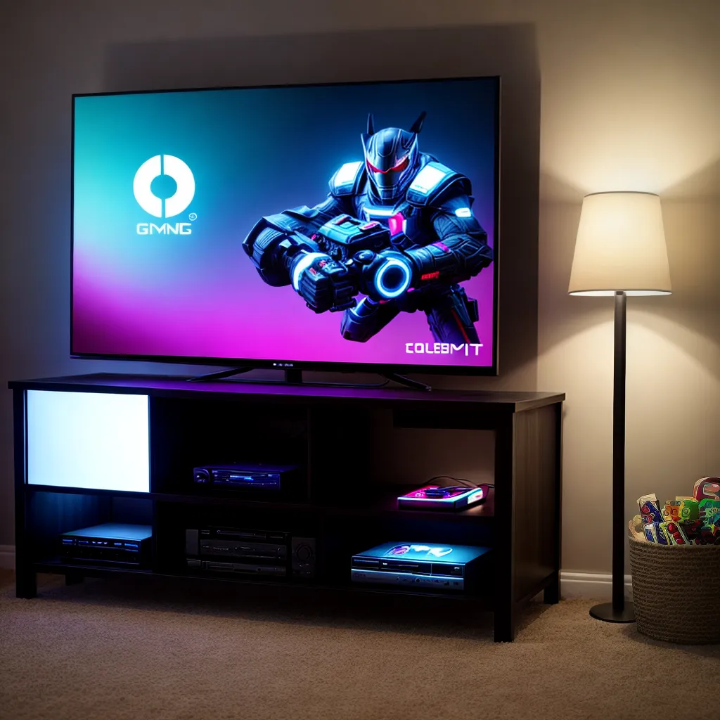 quarto gamer led console posters