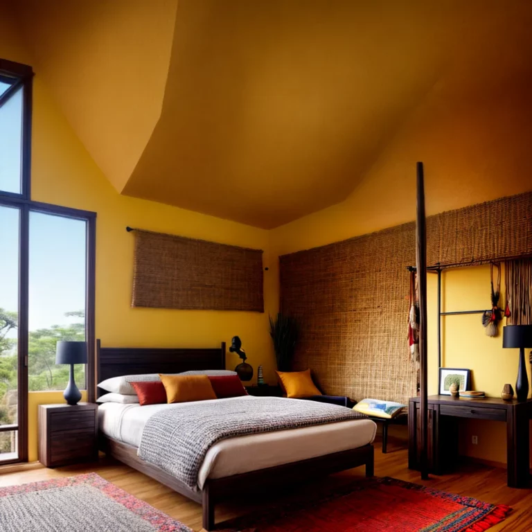 Ideias para decoração de quartos em estilo africano moderno