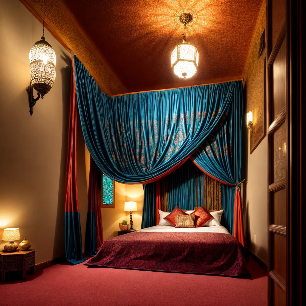 quarto acolhedor decoracao marroquina