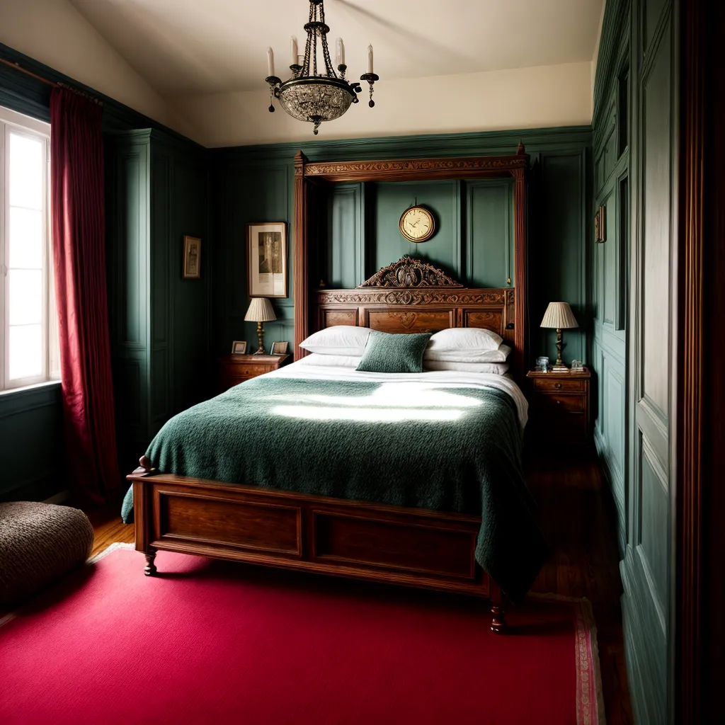 quarto vintage madeira livros mapa