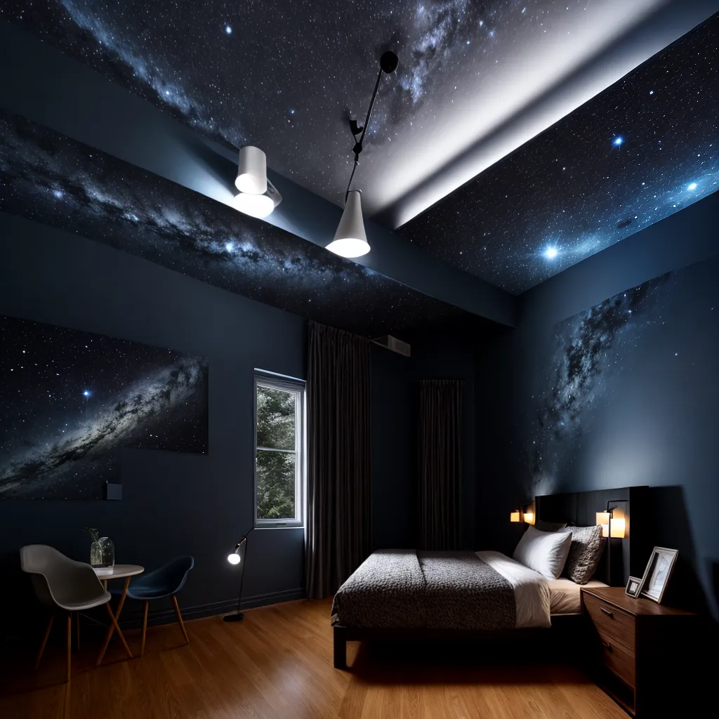 quarto celestial estrelas telescopio 1