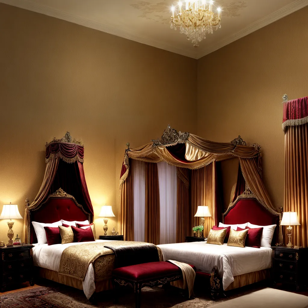 quarto luxuoso barroco ouro veludo 1 quarto luxuoso barroco ouro veludo 1