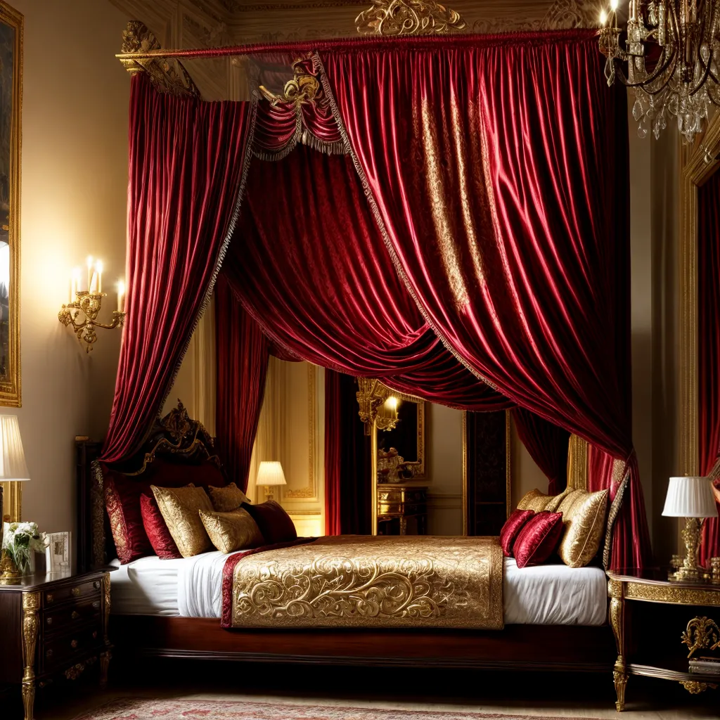 quarto barroco luxuoso cama madeira dourada quarto barroco luxuoso cama madeira dourada