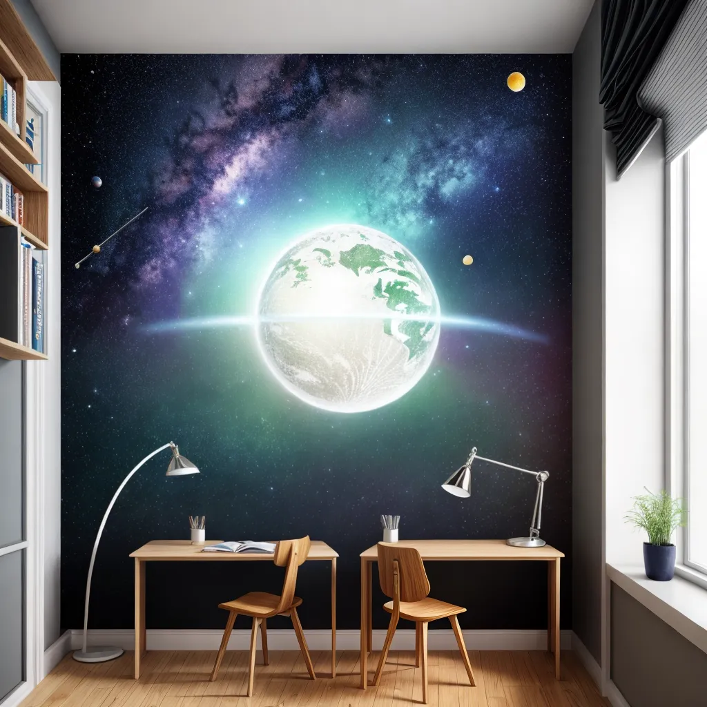 quarto ciencia decoracao sistema solar