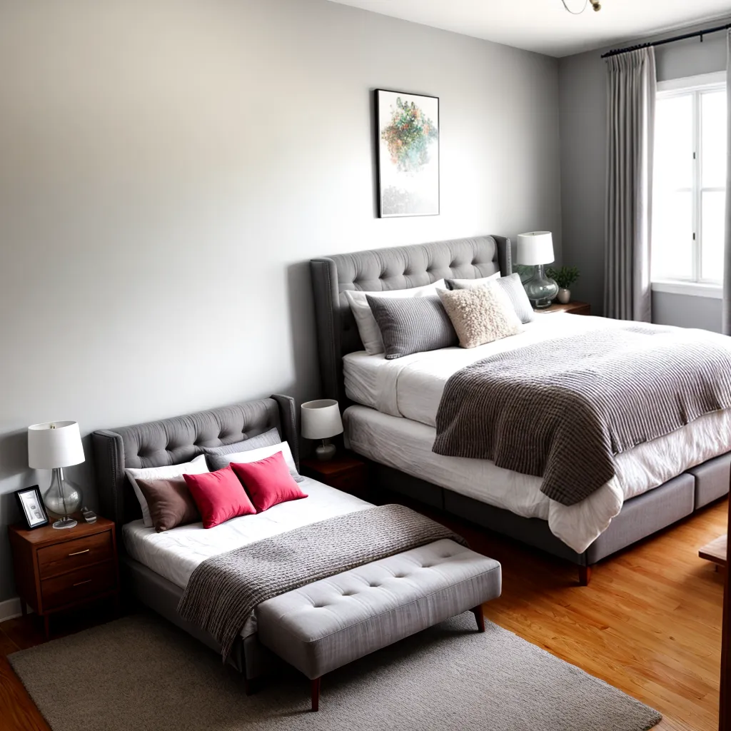 quarto moderno elegante moveis luz