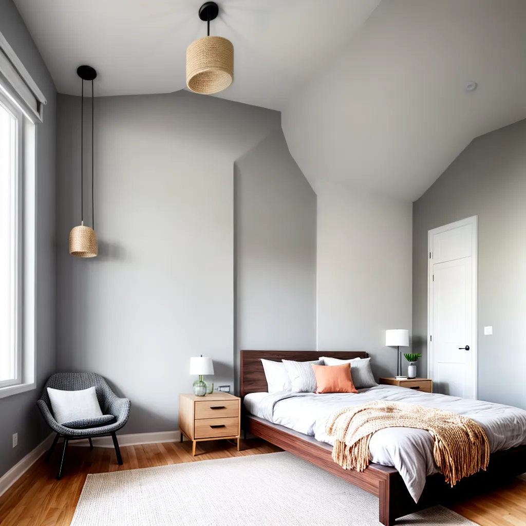 quarto elegante design escandinavo