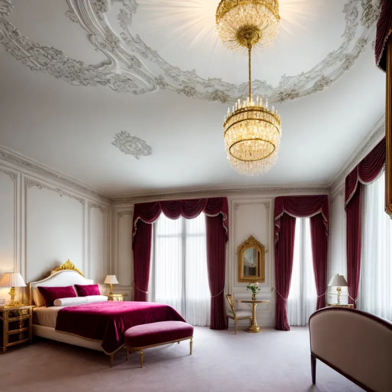 Ideias para decoração de quartos em estilo neoclássico