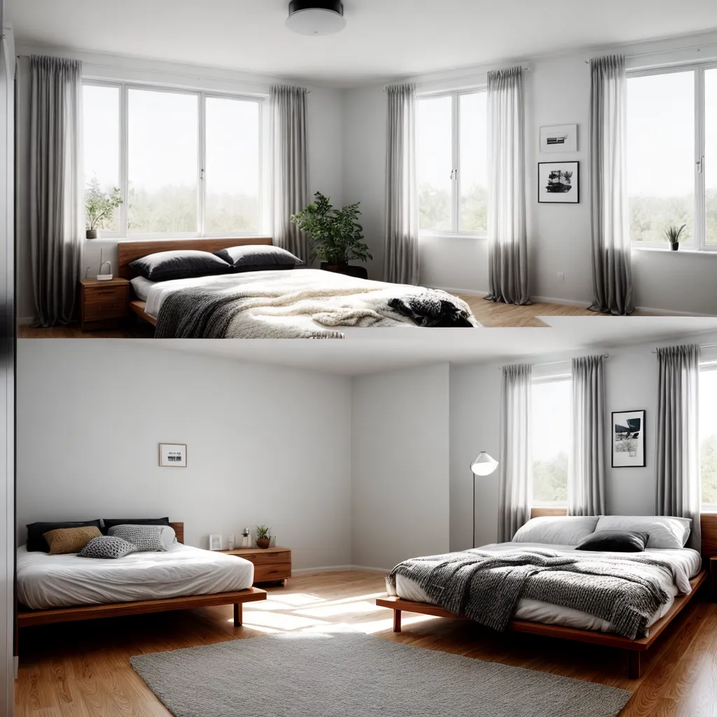 quarto escandinavo madeira neutro