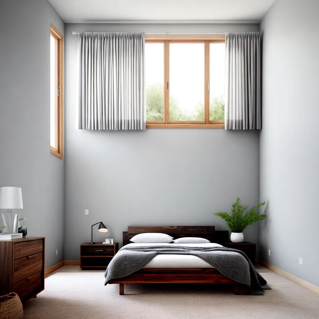 quarto escandinavo madeira branco verde