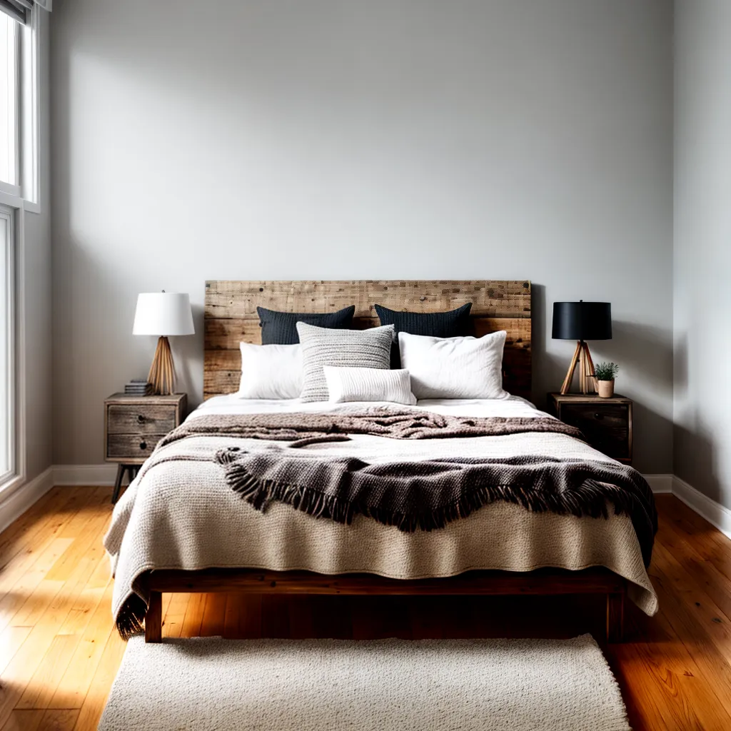 quarto rustico minimalista madeira natural